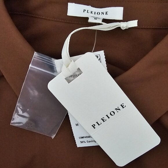 💥Pleione Long Sleeve Button Up Brown Shirt - Picture 4 of 9